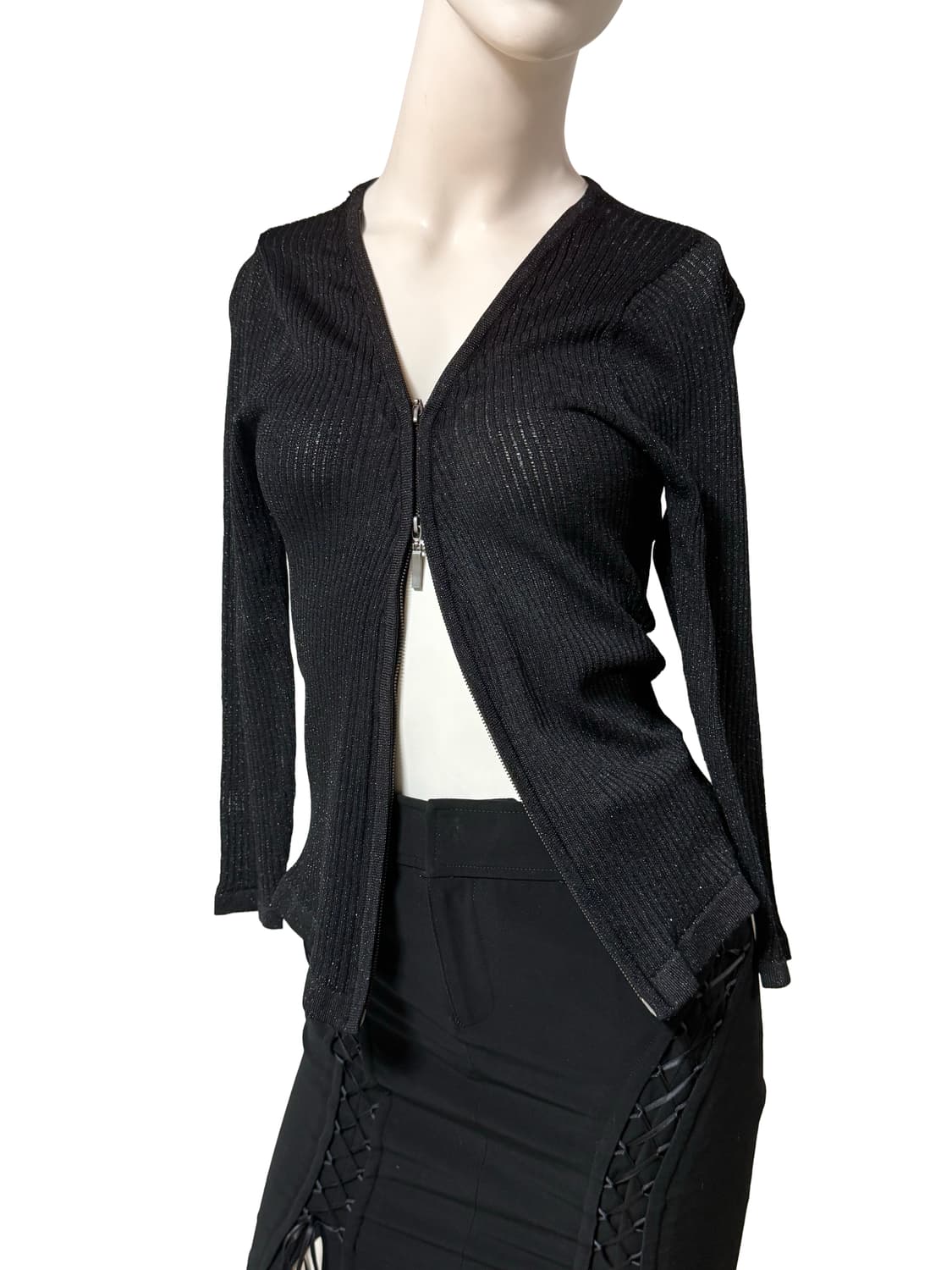 Vtg y2k 글리터 투웨이 가디건 상품이미지3