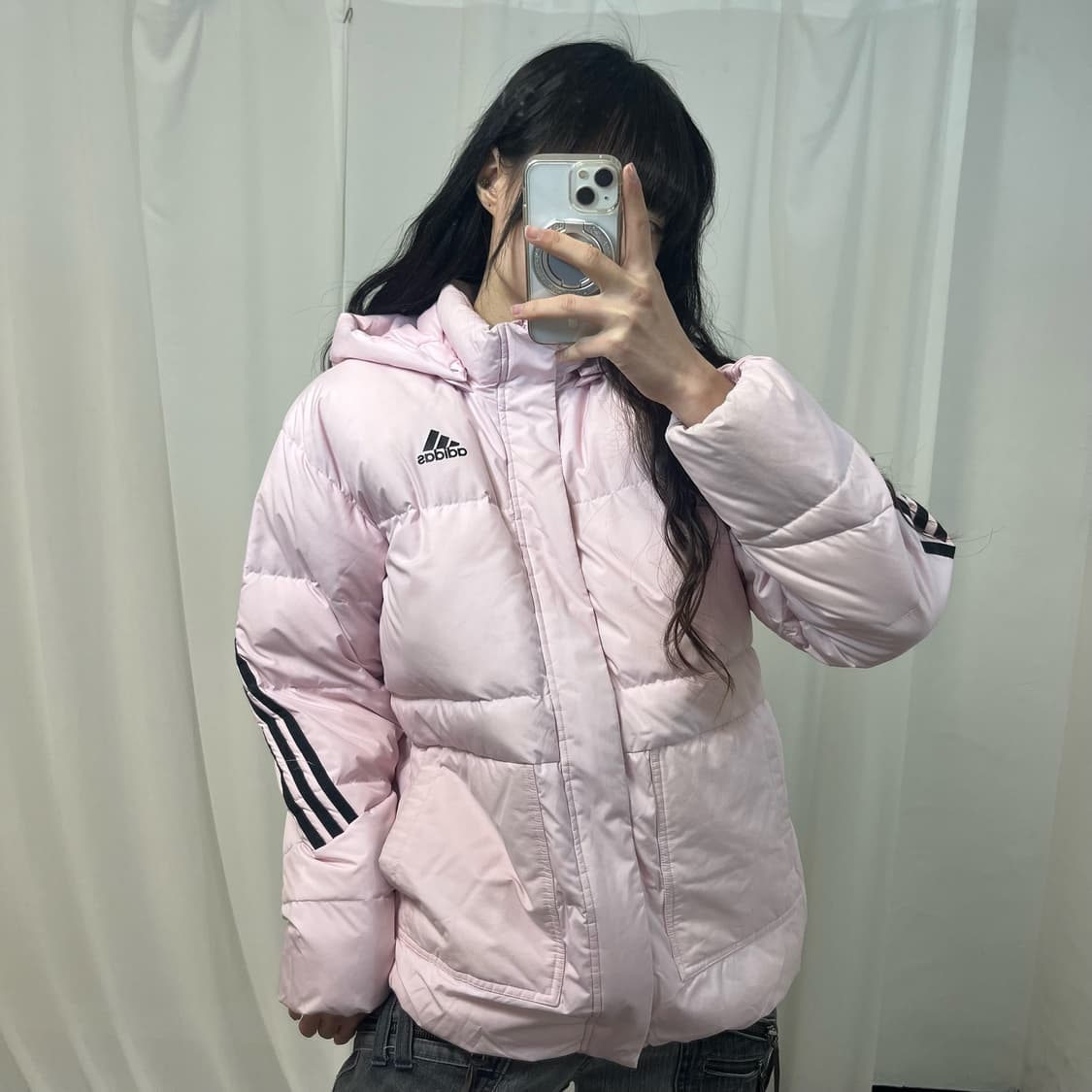 Adidas Light Pink Down Padding 상품이미지1