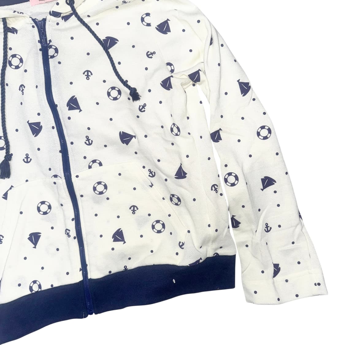 Milky Navy Hood Zip-up 상품이미지3