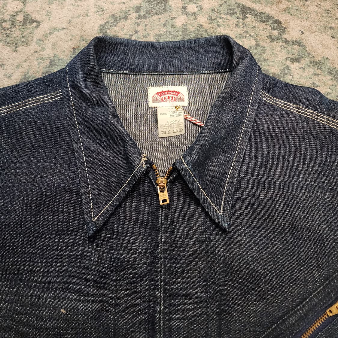 80s 오리지날 F.O.B WORK 91-B 데님자켓 상품이미지4