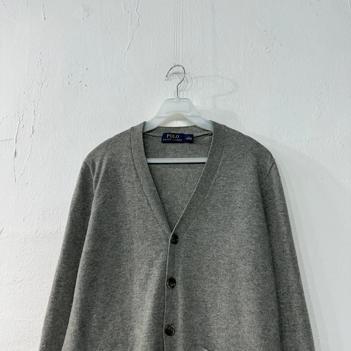 폴로랄프로렌 엘보우패치 그레이 가디건 S 상품이미지2