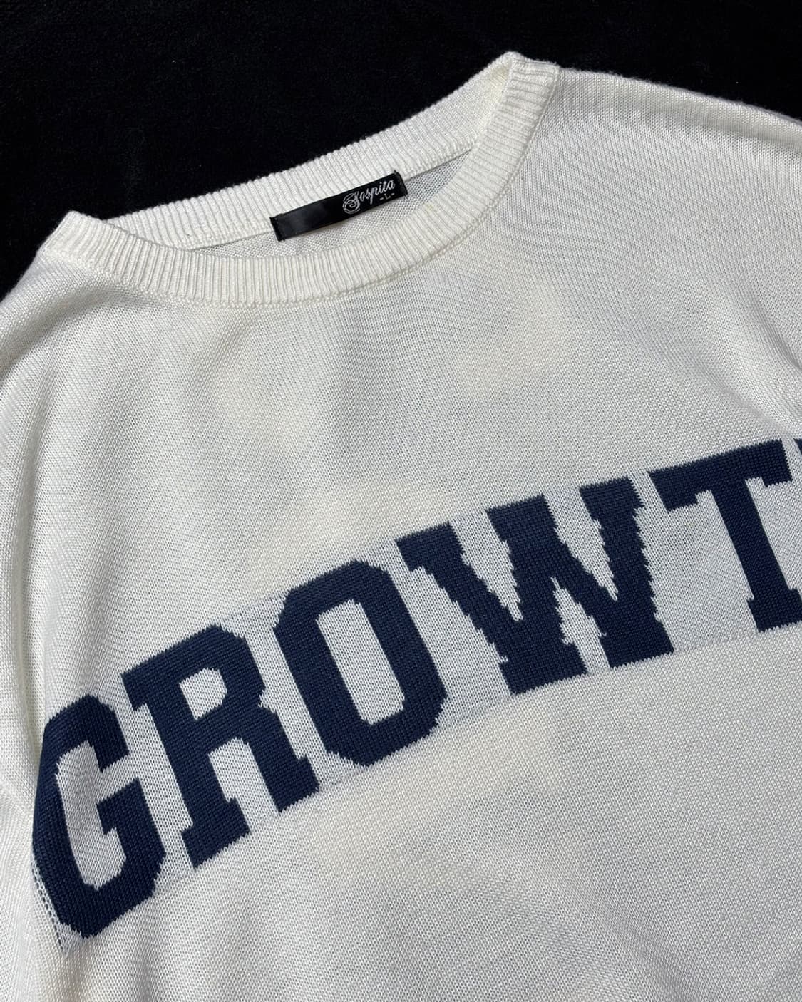 일본빈티지 그로스 니트티셔츠 상품이미지2