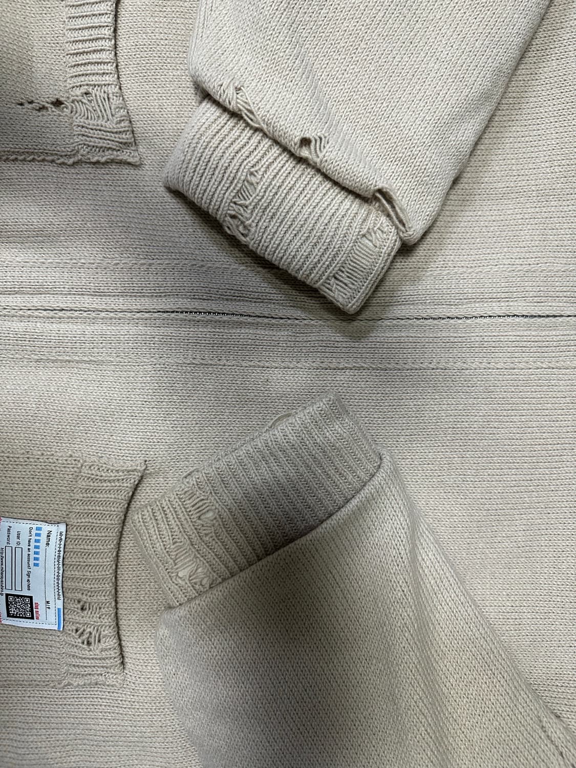 야스히로 패디드 니트 집업 상품이미지2