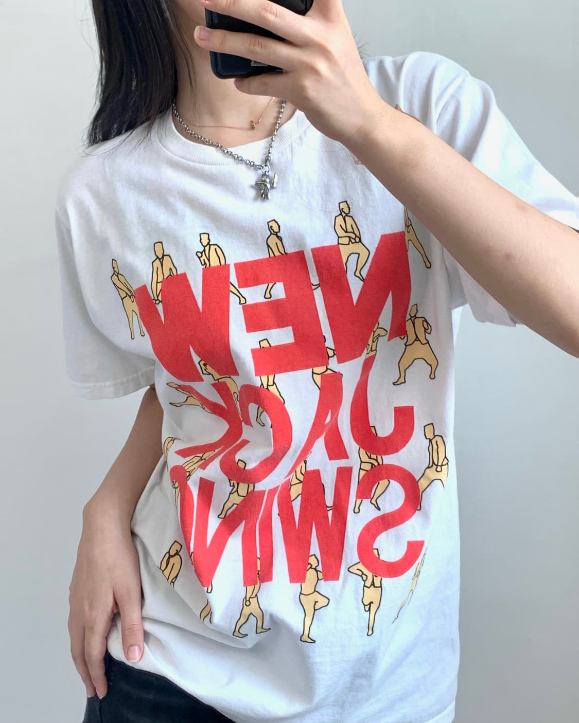 Stussy 스투시 화이트 뉴욕스윙 티셔츠 상품이미지2