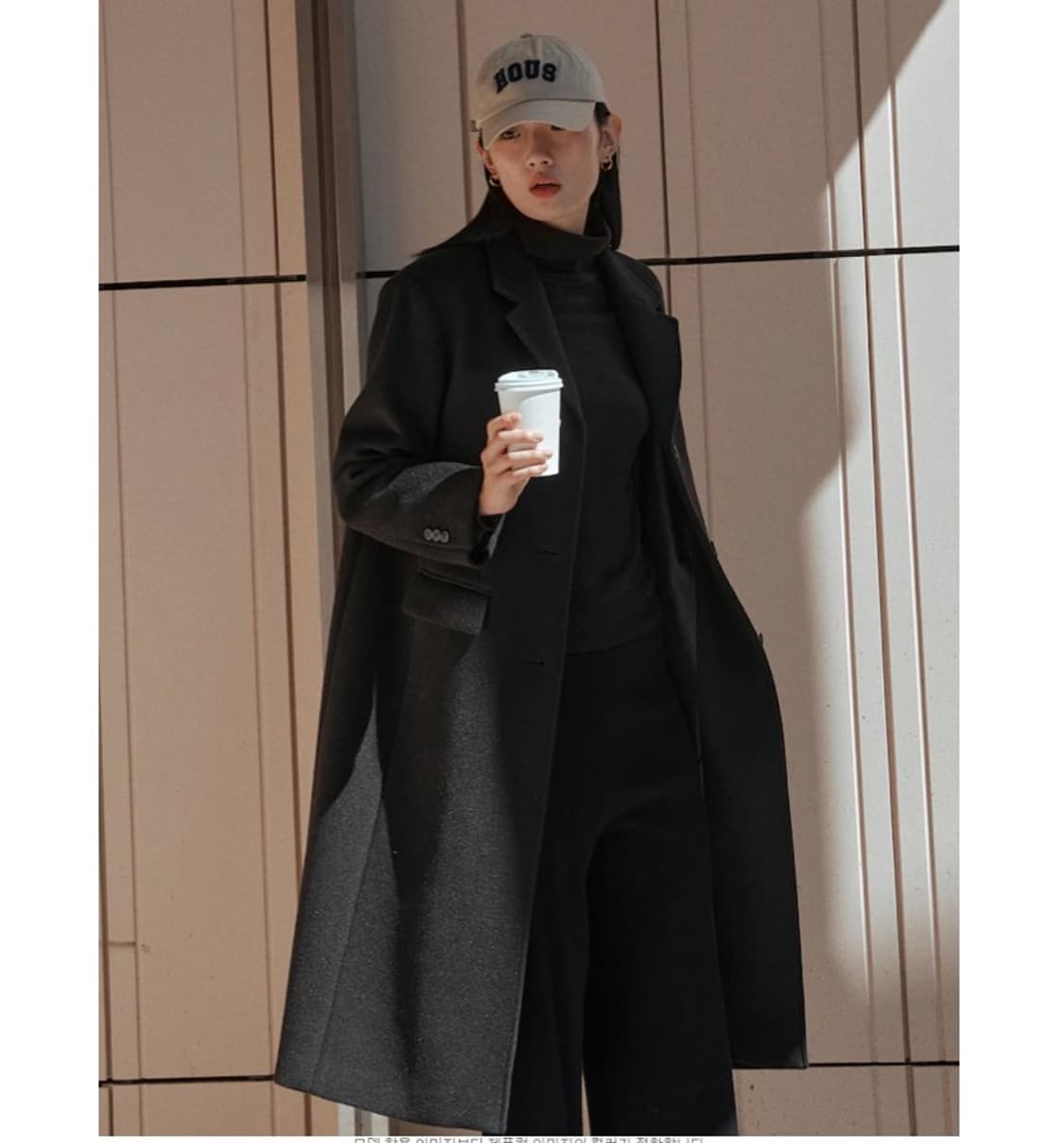 H&m 롱코트 블랙 상품이미지6