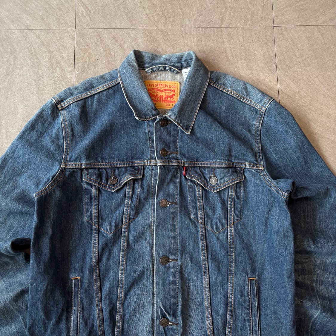 리바이스 정품 청 데님 자켓  상품이미지3