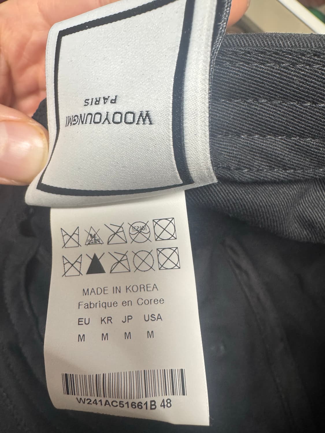 우영미 로고 볼캡 블랙 (24ss) M 상품이미지3