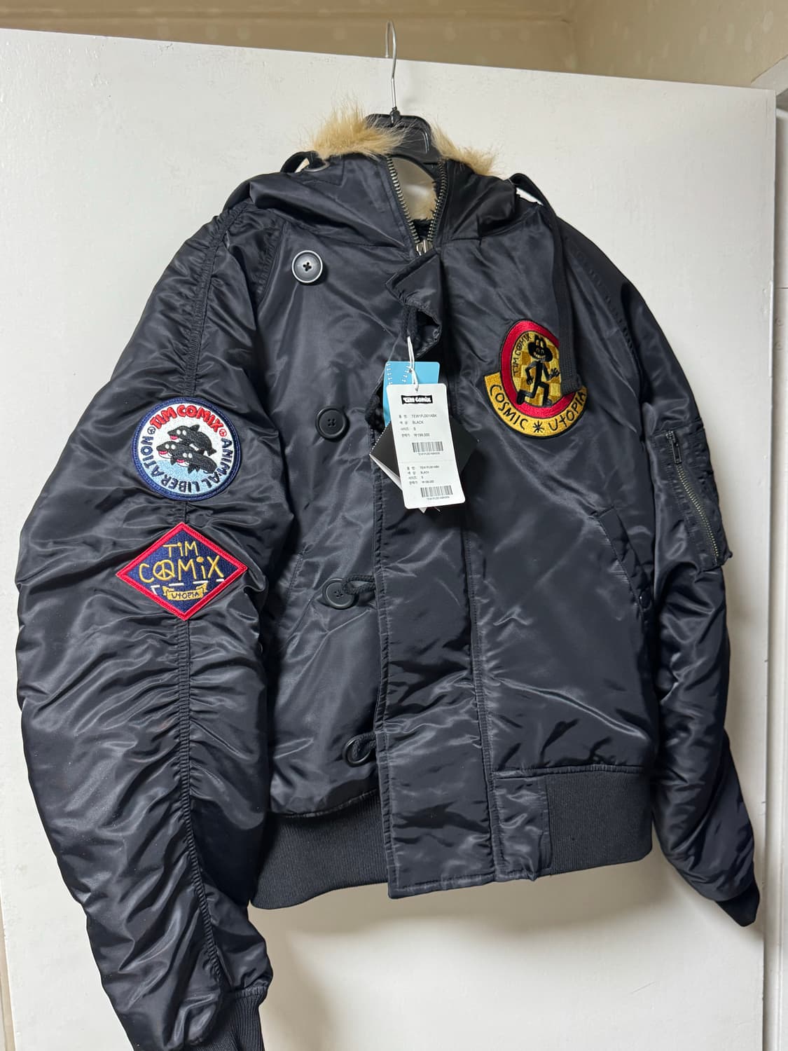 [새상품]팀코믹스 항공점퍼 s사이즈 상품이미지1