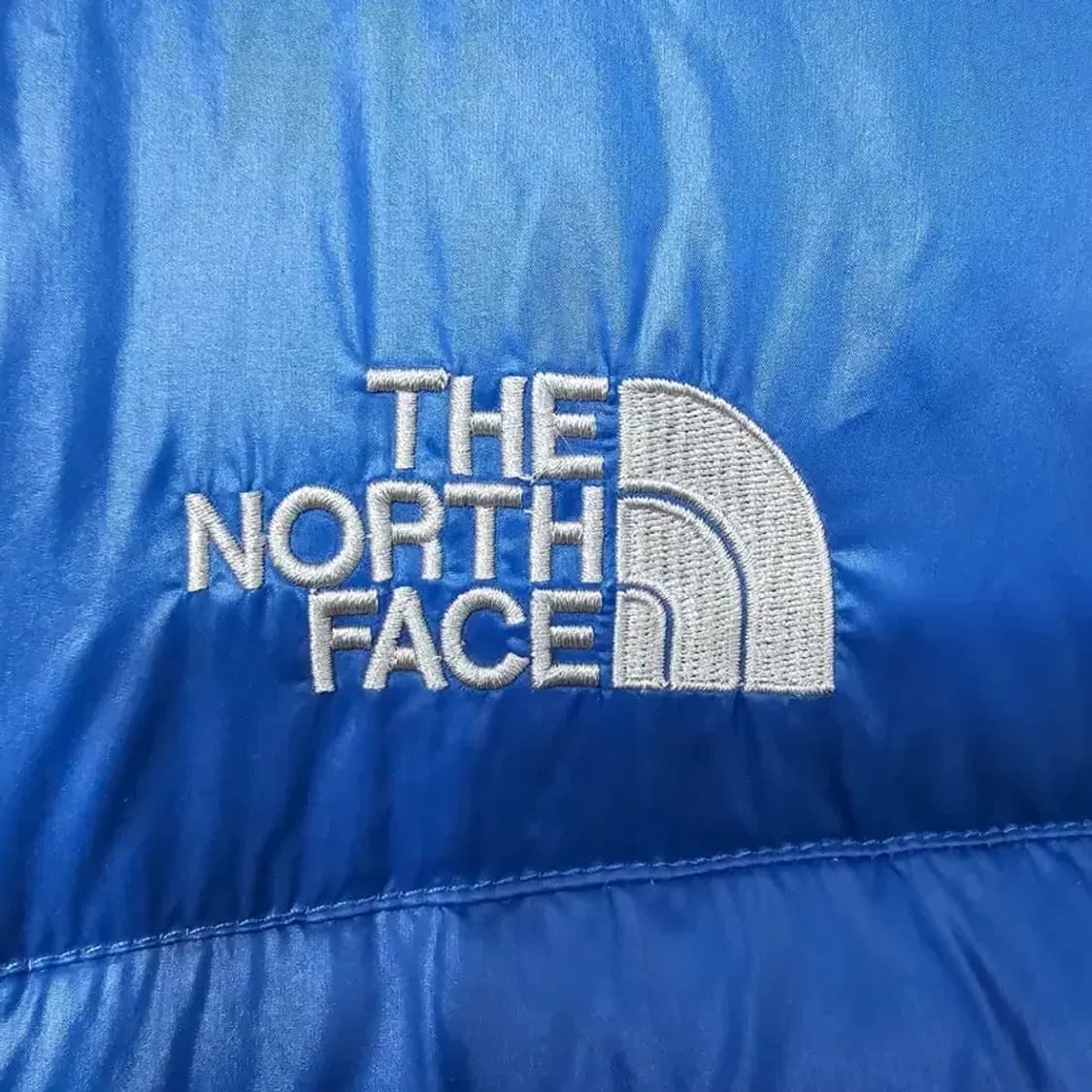 노스페이스 900필 구스다운 패딩 블루 110 상품이미지8