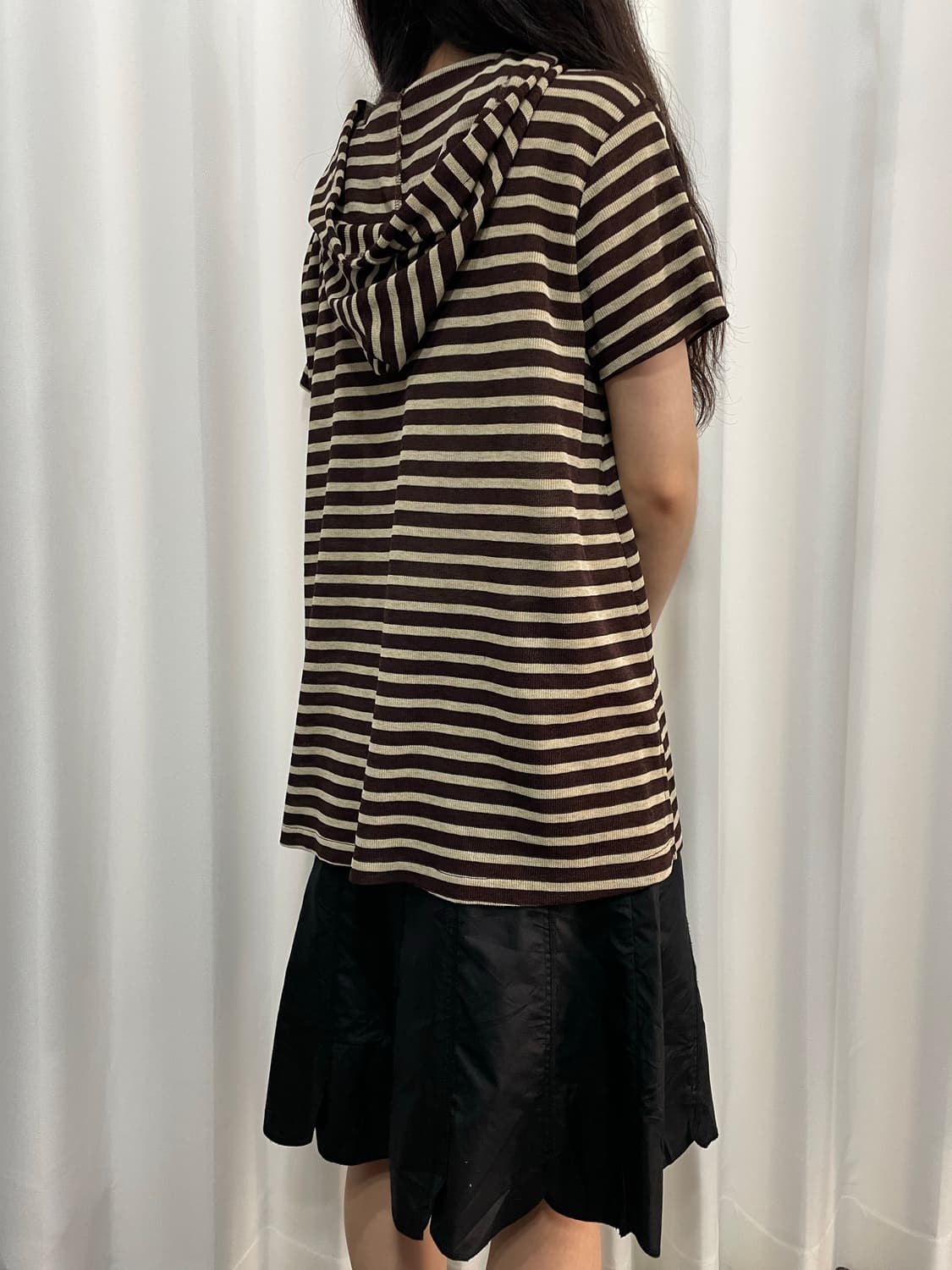 stripe hood top 상품이미지3
