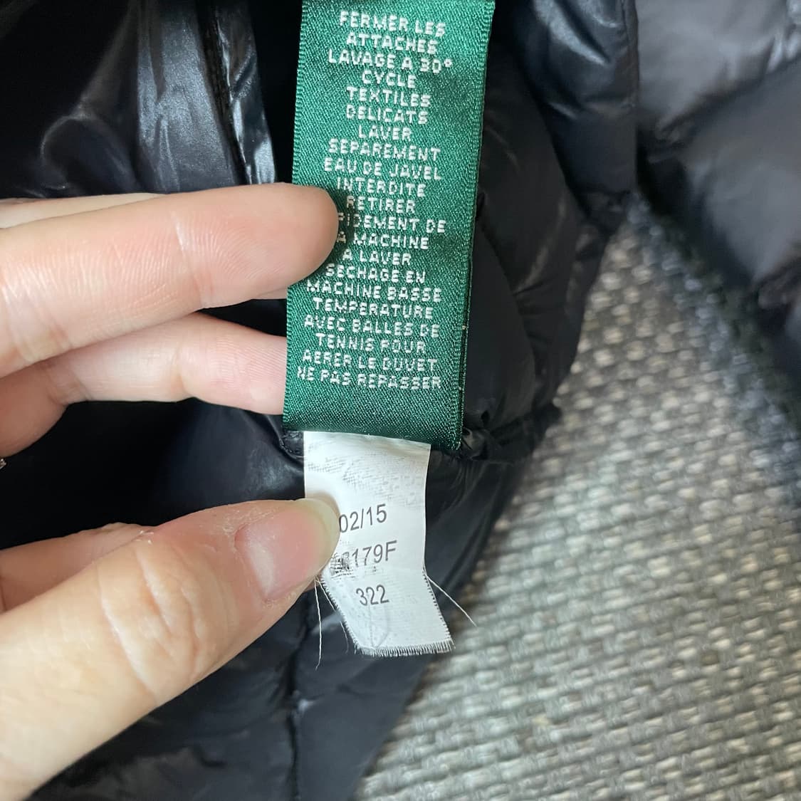 LAUREN 폴로 랄프로렌 블랙 퀄팅 패딩 XS 상품이미지6