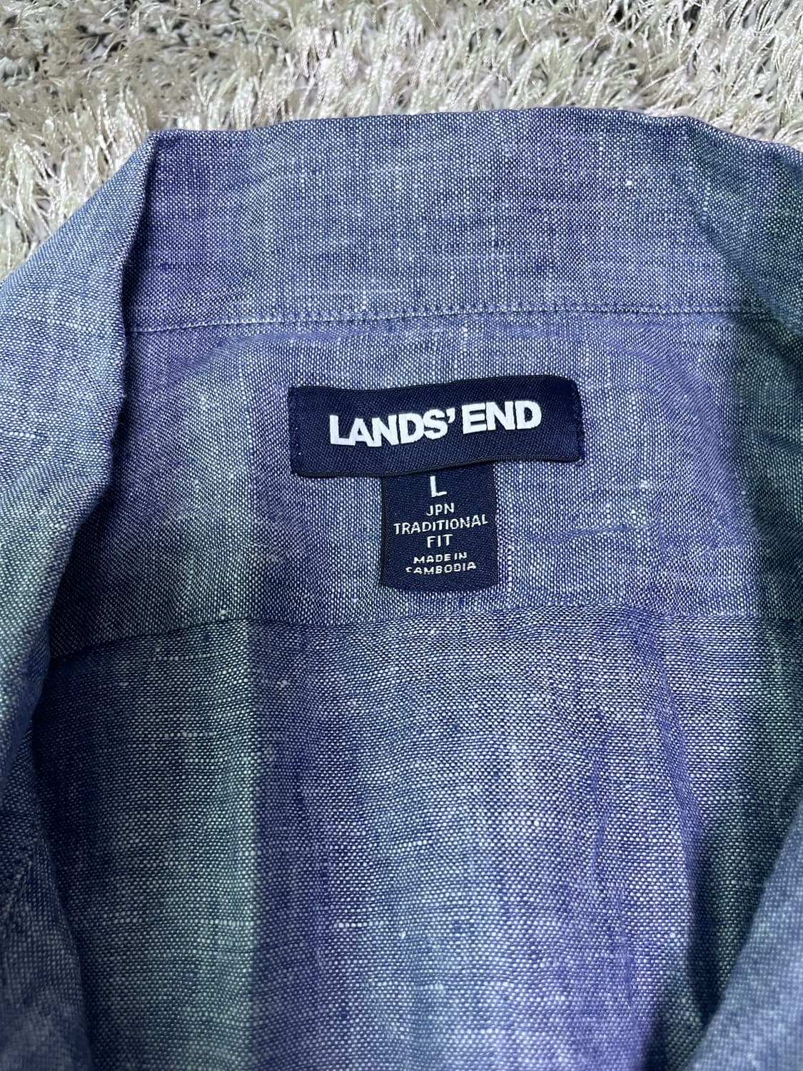 LANDs END 린넨100프로 사이즈 105 반팔셔츠 상품이미지2