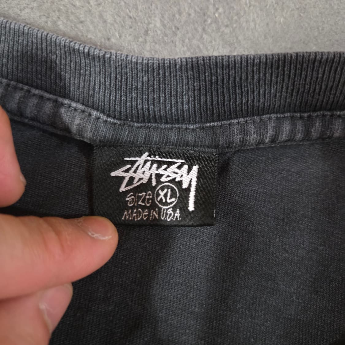 스투시 아워레가시 서프맨 피그먼트 다이드 페이디드 반팔 티셔츠 XL 상품이미지6