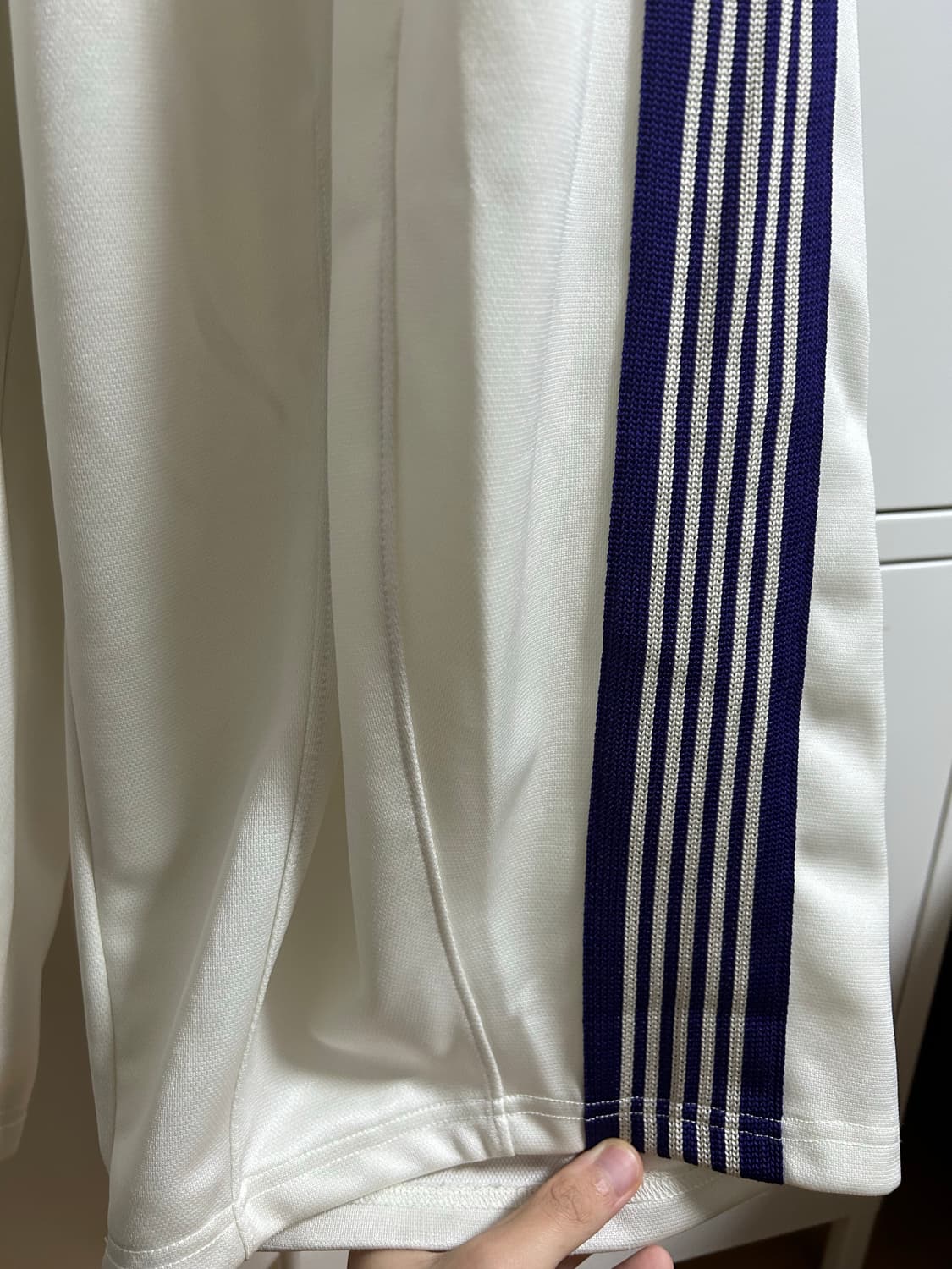 니들스 hd 트랙팬츠 폴리 스무스 아이스 화이트 (화이트 퍼플) 상품이미지7