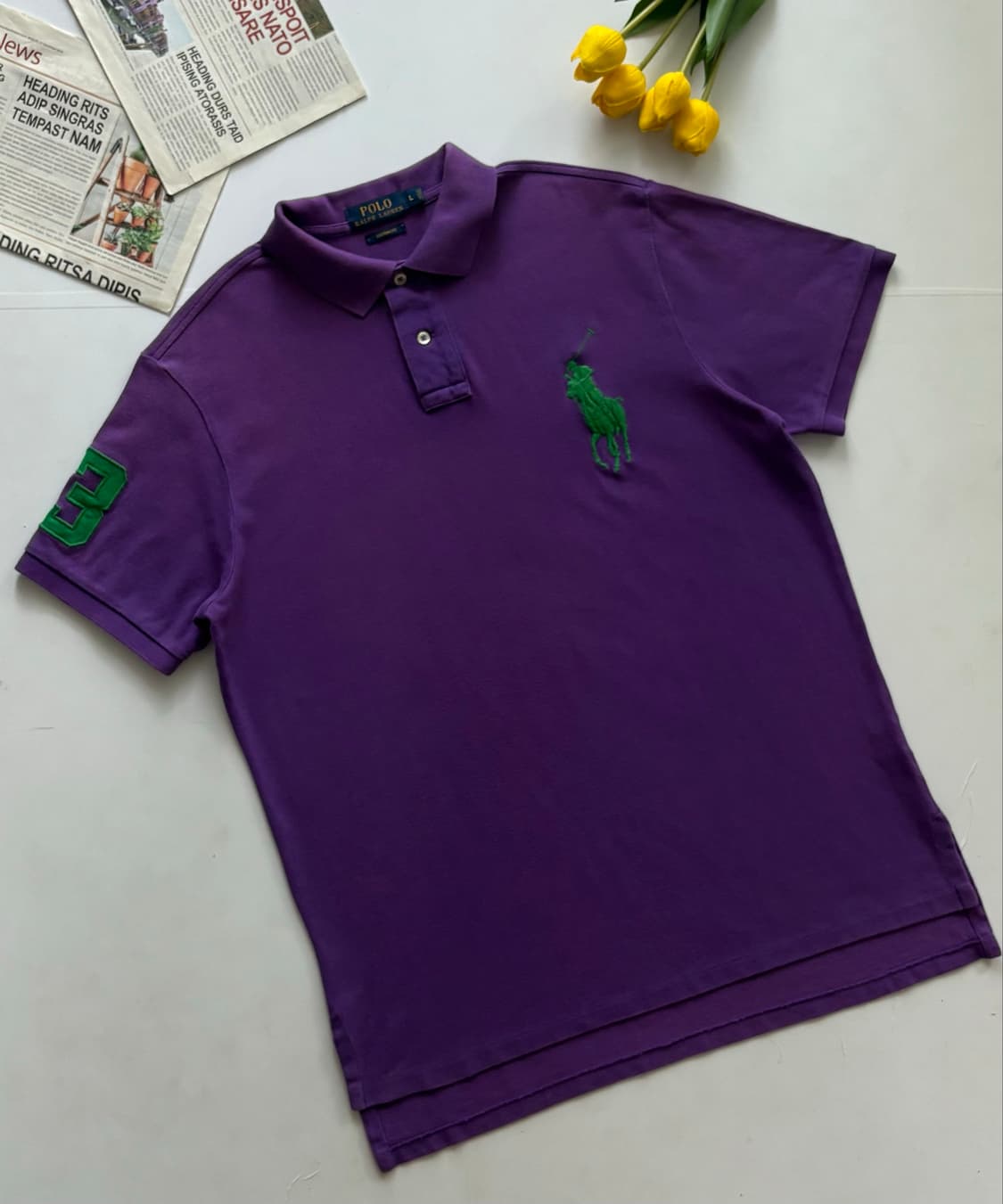 Polo 폴로랄프로렌 빅포니 치프키프 퍼플 카라티 상품이미지1
