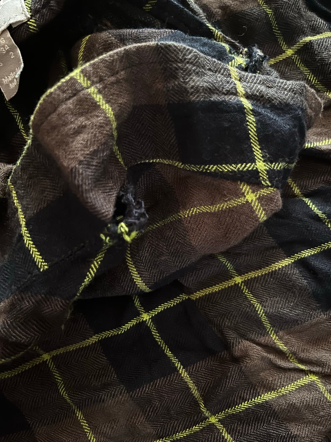 Asos 언발 체크 스커트 상품이미지3