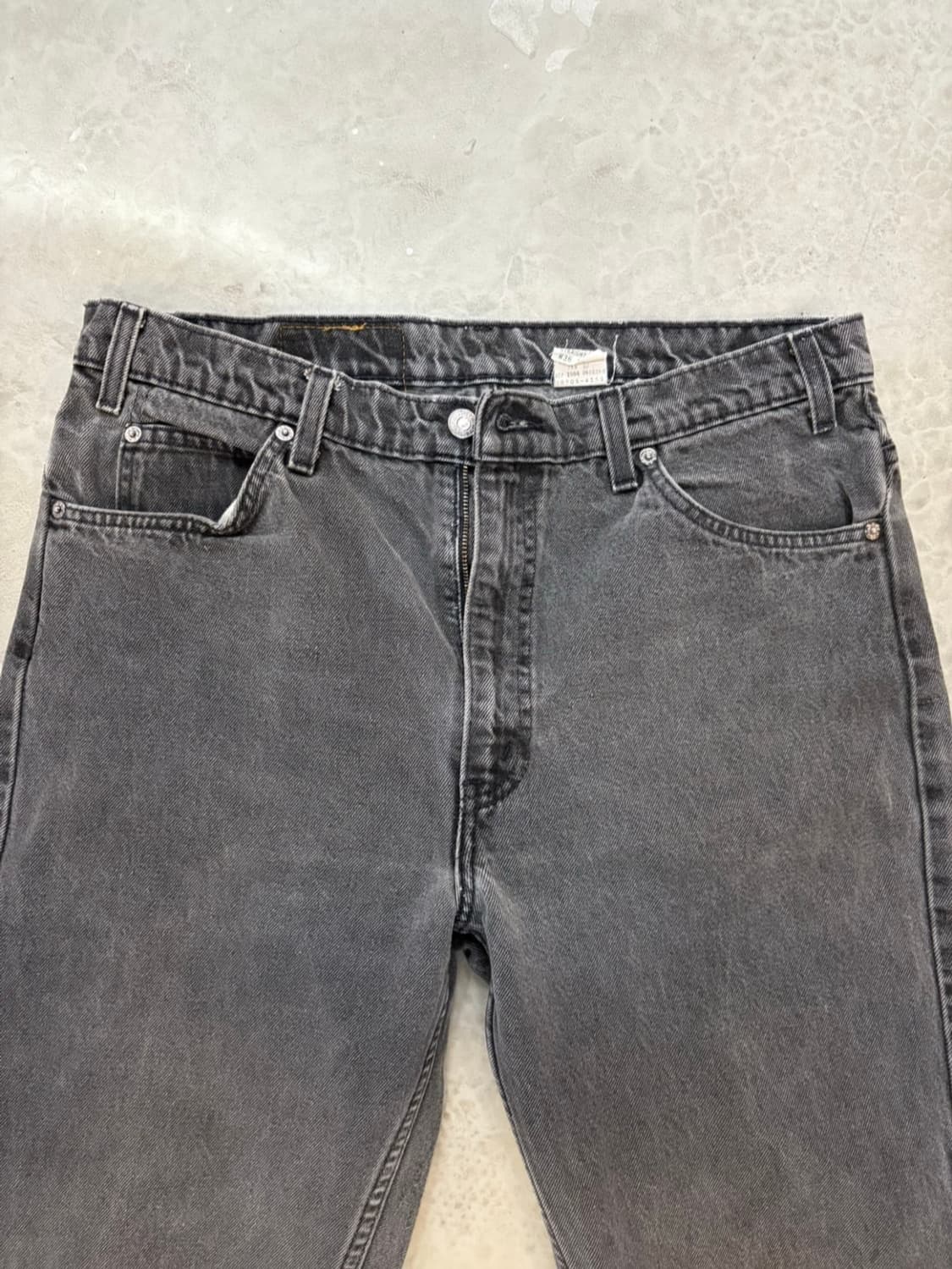 34 리바이스 505 오렌지탭 블랙 흑청 상품이미지2