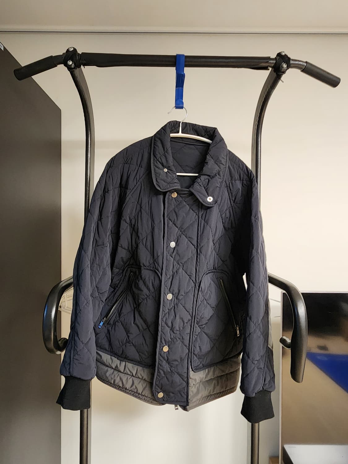 (95~105)시스템옴므 네이비 퀼팅 자켓 상품이미지2