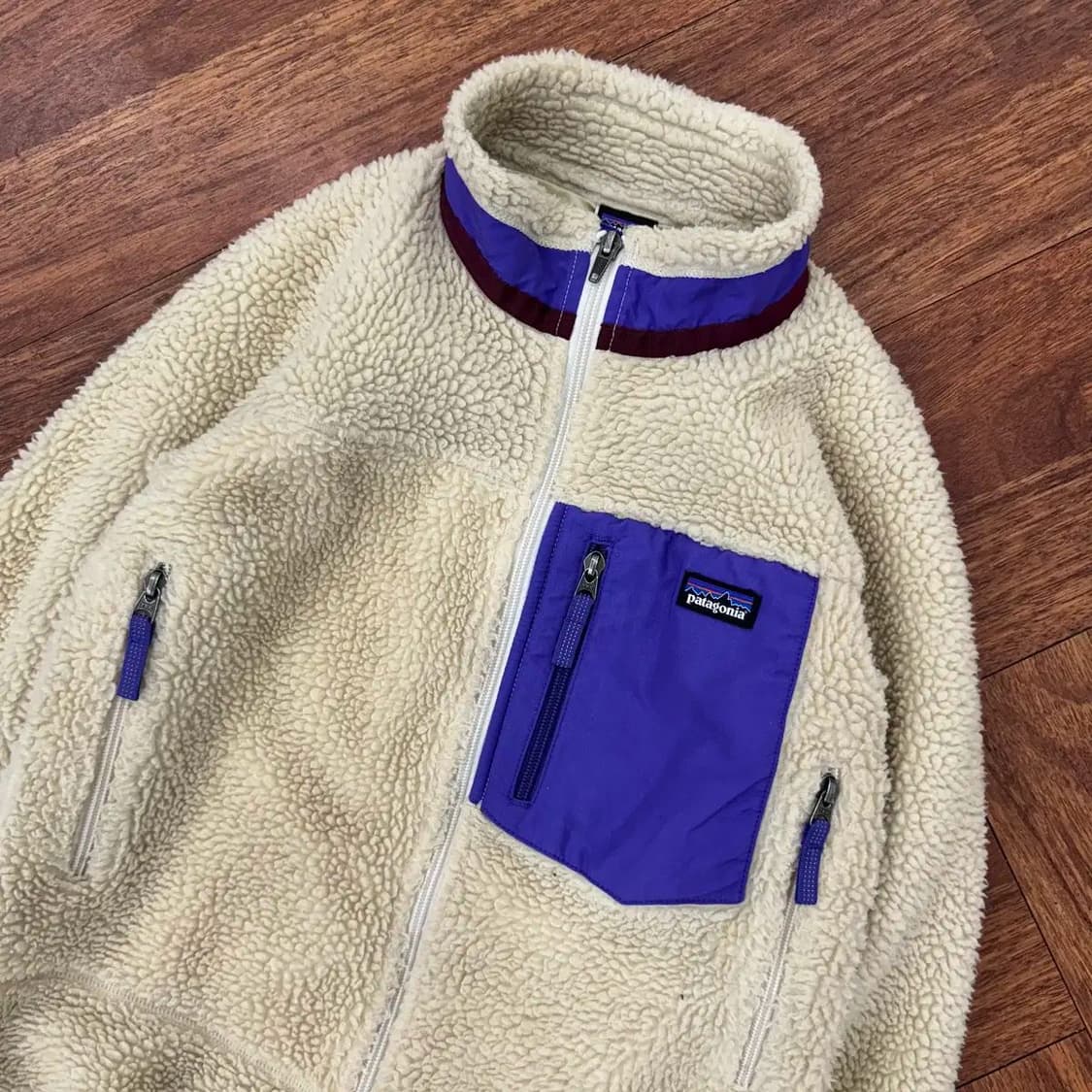 걸즈 M 파타고니아 레트로 플리스 집업 자켓  상품이미지3