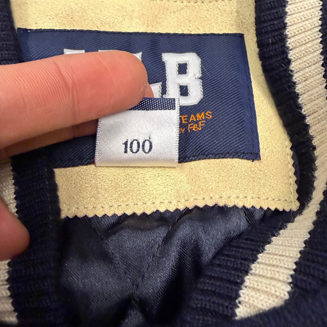 00s MLB 뉴욕 양키스 네이비 울 바시티 자켓 L 상품이미지8