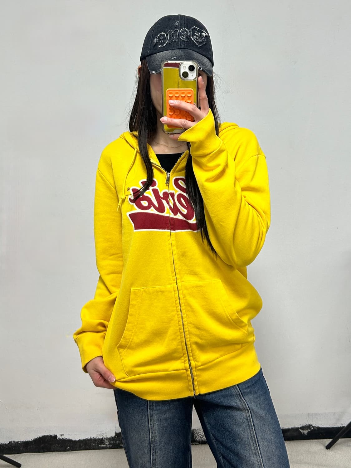 리바이스 y2k 로고 후드집업 상품이미지1