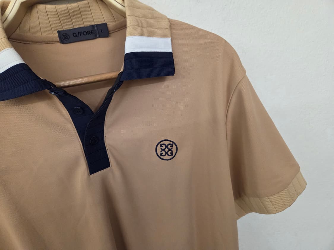 지포어 골프 반팔 카라티 L 베이지 상품이미지4