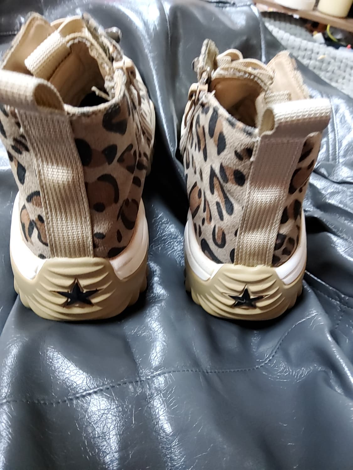 레오파드 하이탑 스니커즈 235 상품이미지6