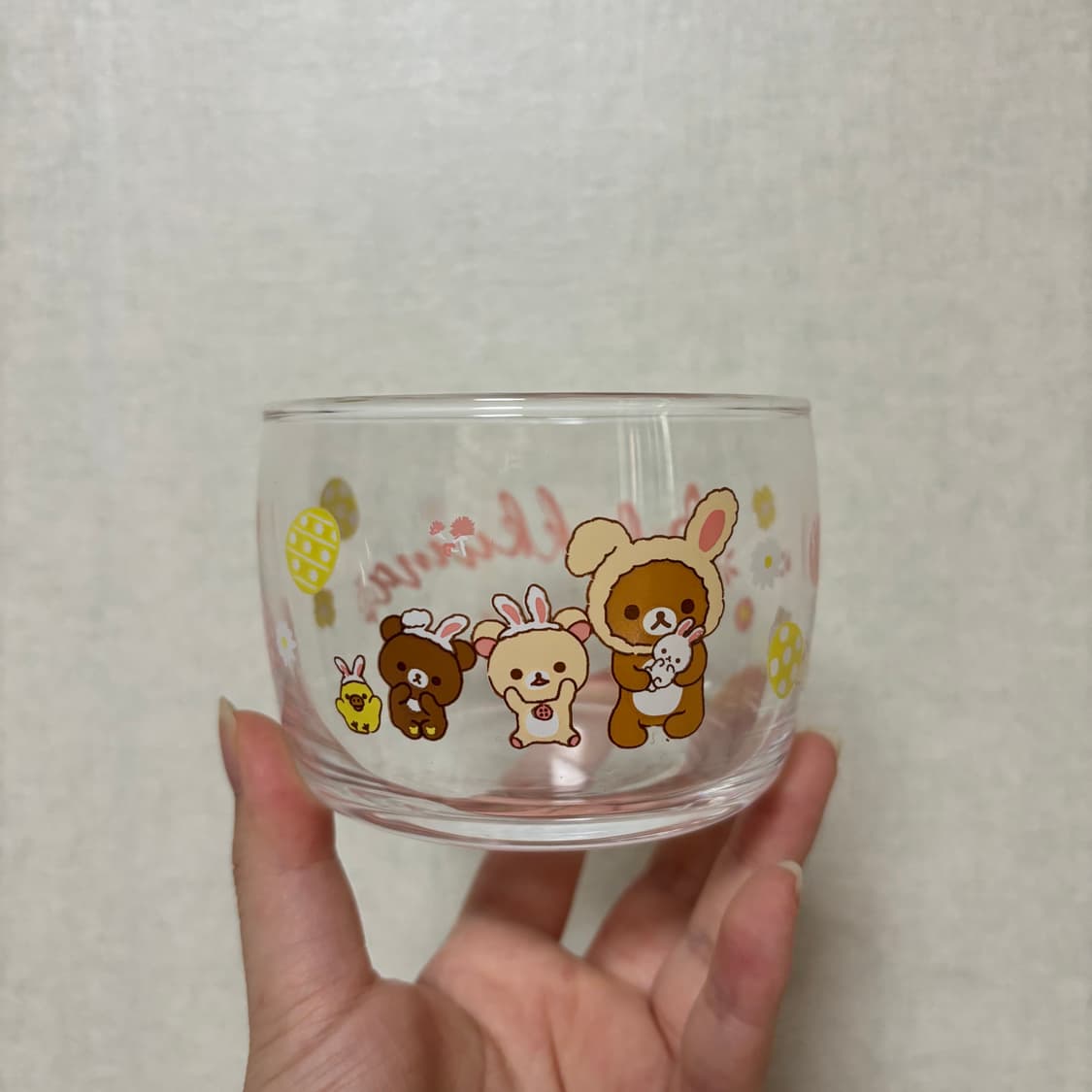 고전 산엑스 우사기 리락쿠마 유리컵 상품이미지1
