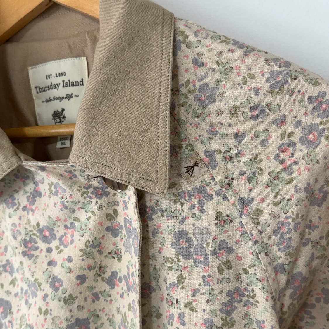 [S] 써스데이아일랜드 플로럴 트렌치코트 상품이미지7