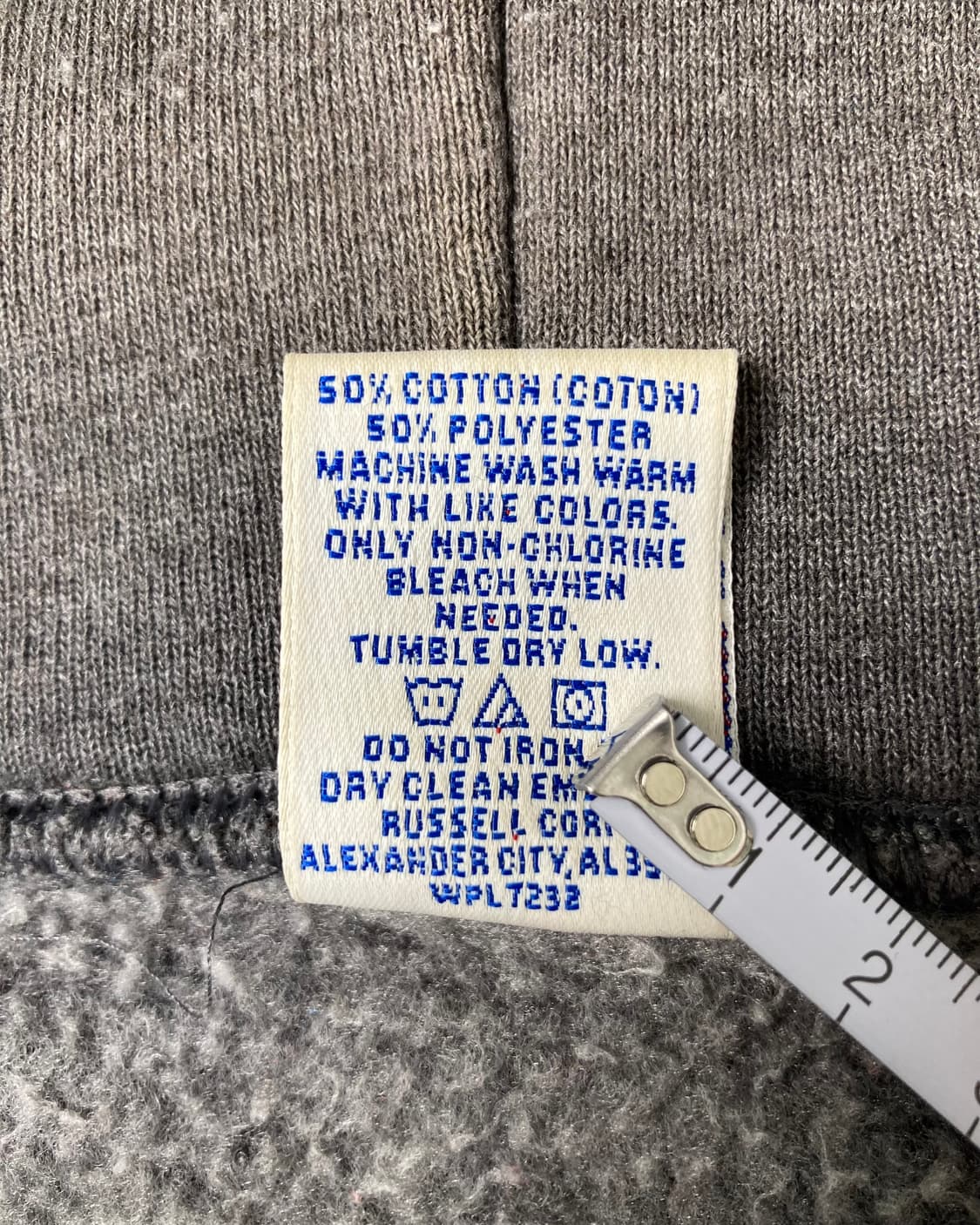 90s Russell Zip Up Hoodie (charcoal) 상품이미지4