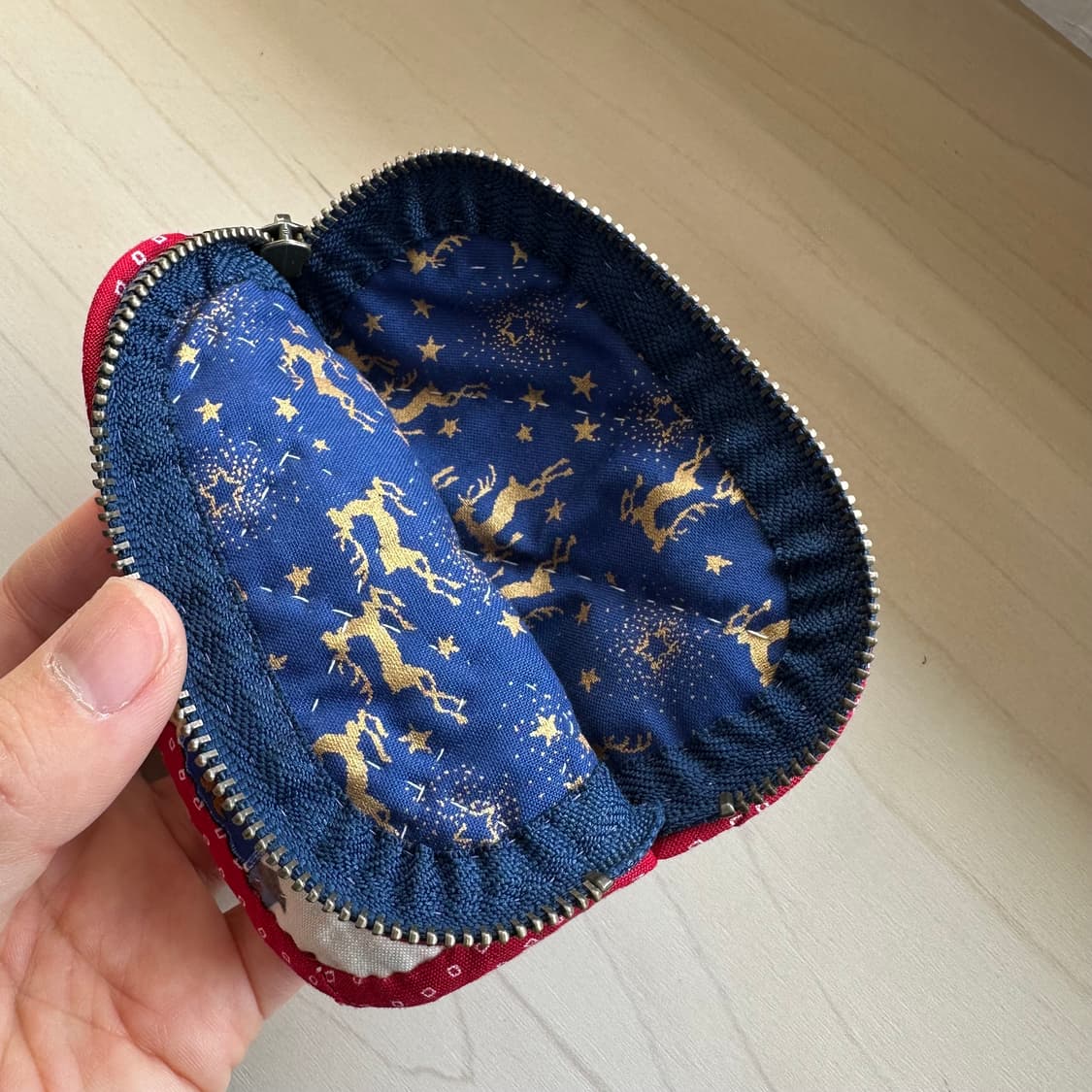 크리스마스 퀼트 파우치 / 화장품 파우치 / 핸드메이드 상품이미지4