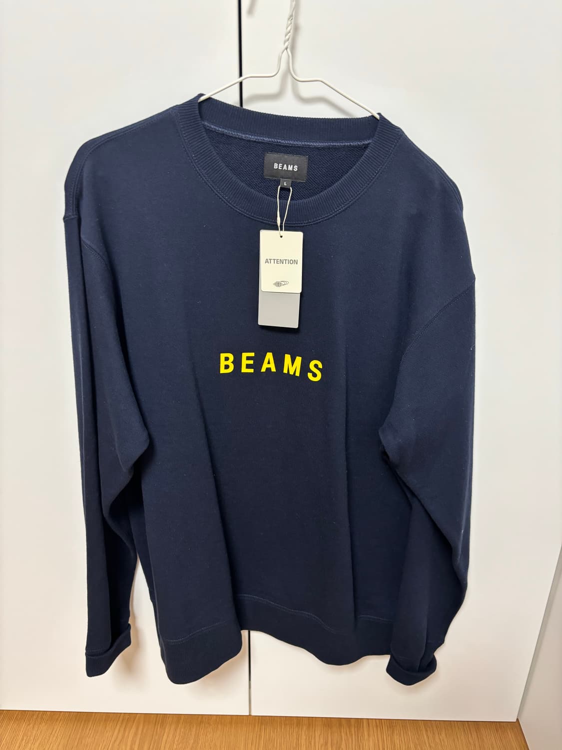 빔즈 네이비 맨투맨 새상품 상품이미지1