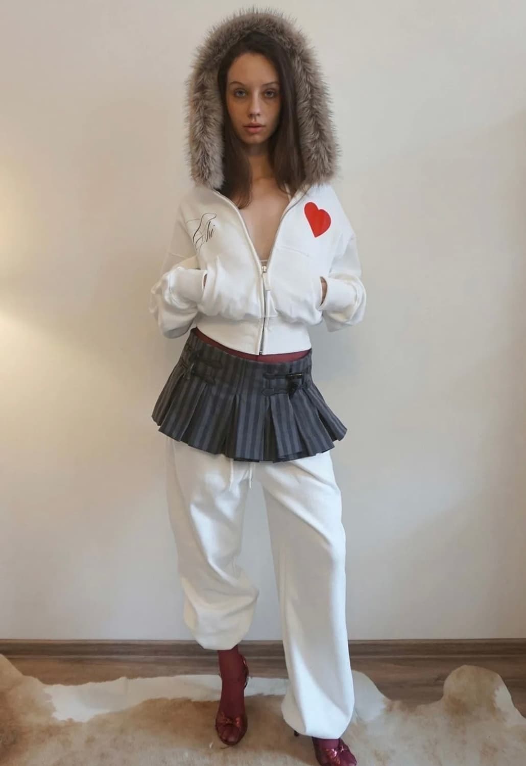 스컬프터 폭스퍼 후드집업 상품이미지3