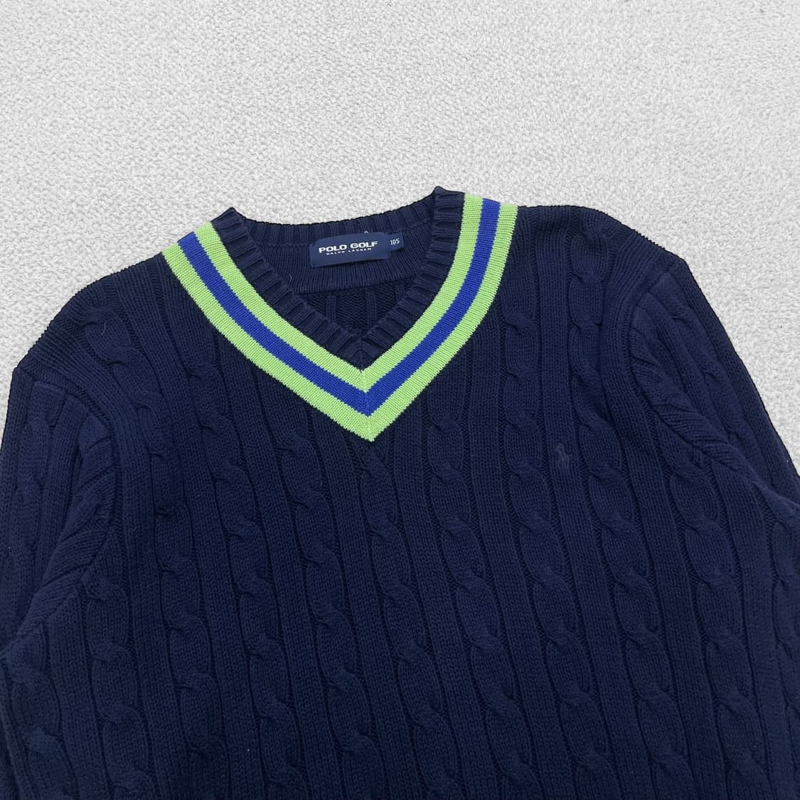폴로 랄프로렌 포니 로고 크리켓 니트 네이비 상품이미지2