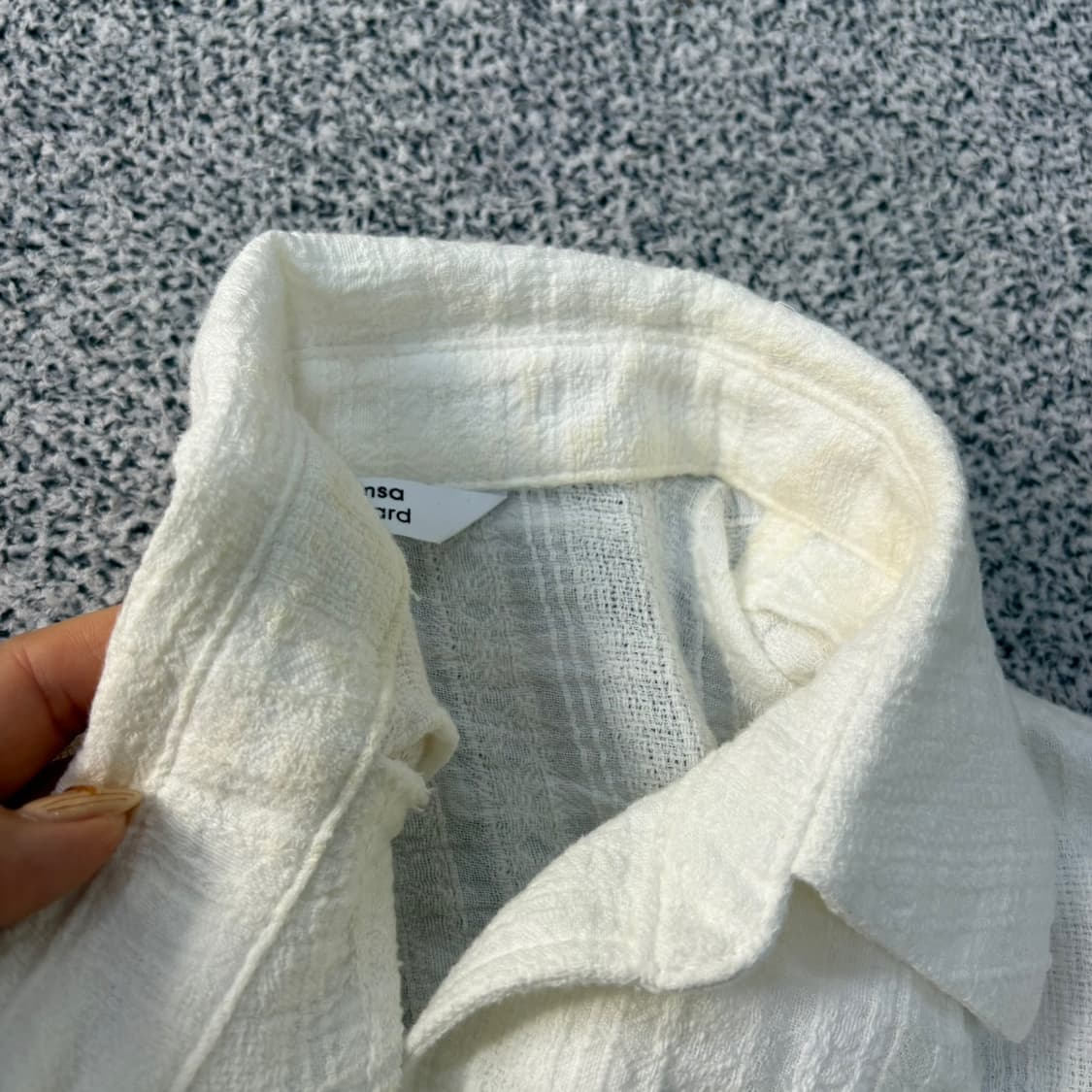 XS 신형 무신사스탠다드 코튼 셔츠 0420J 상품이미지5