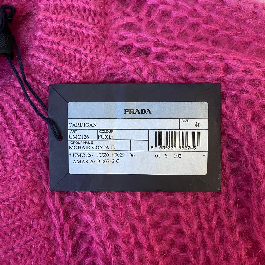 [46] 프라다 가디건 니트 스웨터 핑크 상품이미지4