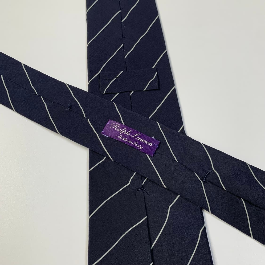 폴로 랄프로렌(POLO) 퍼플라벨 100실크 명품 스트라이프 넥타이 A 상품이미지4