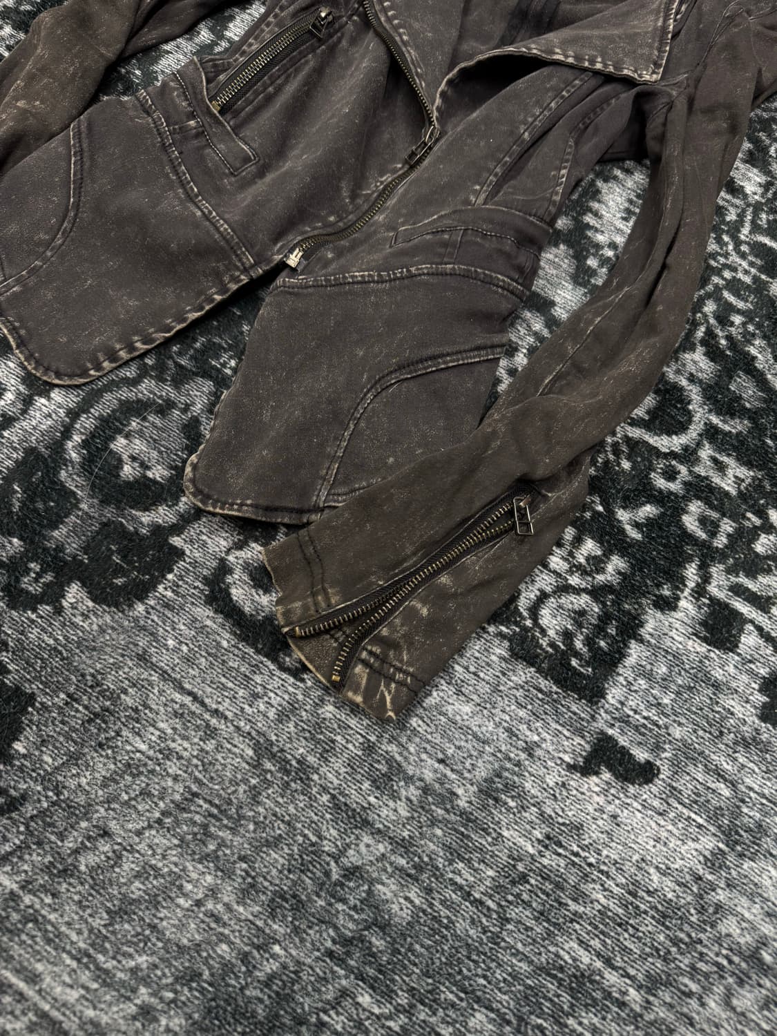 Papaya y2k rust washing cotton rider jac 상품이미지5