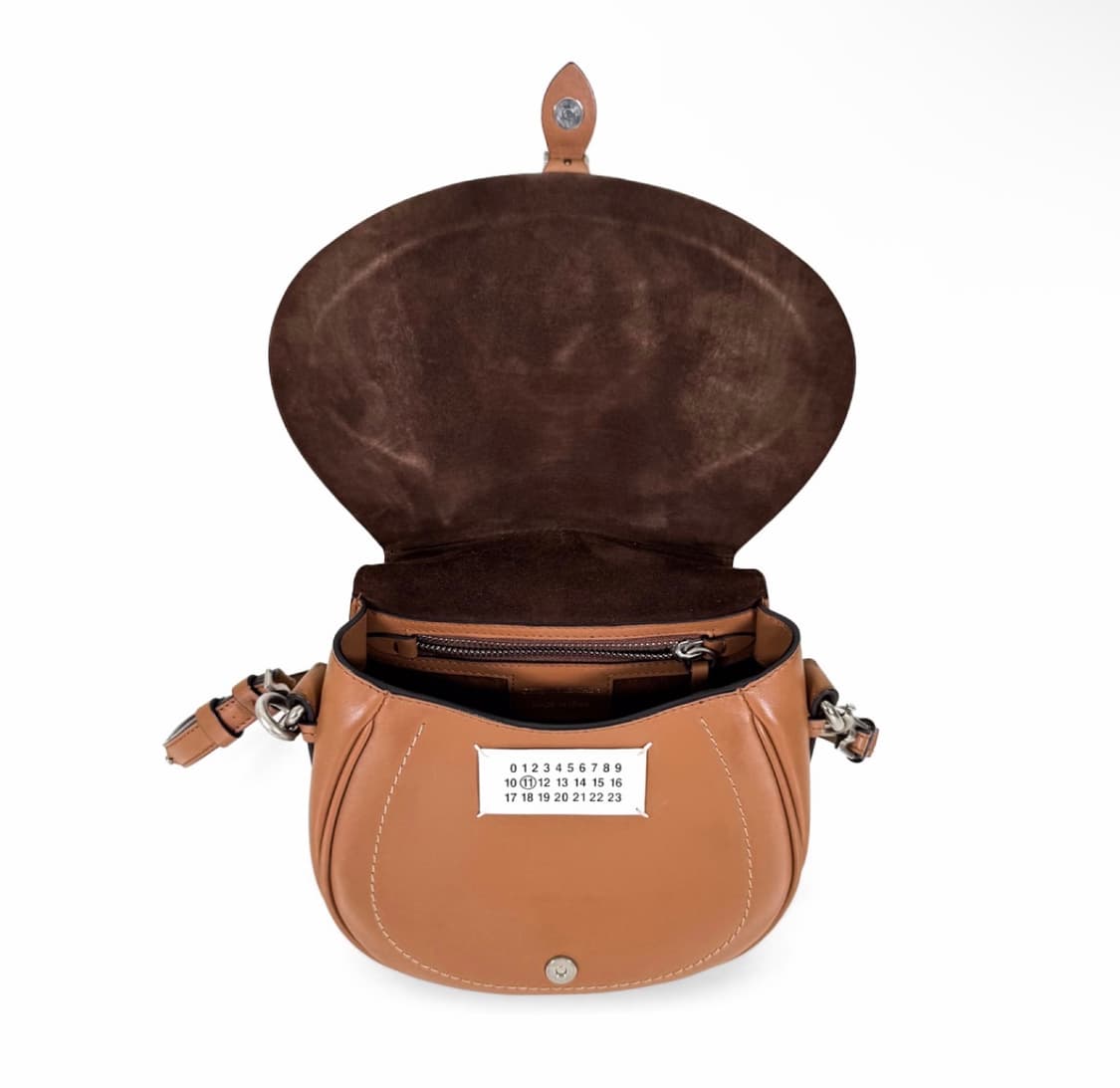 [S] 메종 마르지엘라 여성 백 슬라이드 토트 숄더백 핸드백 스몰 브라운 상품이미지7