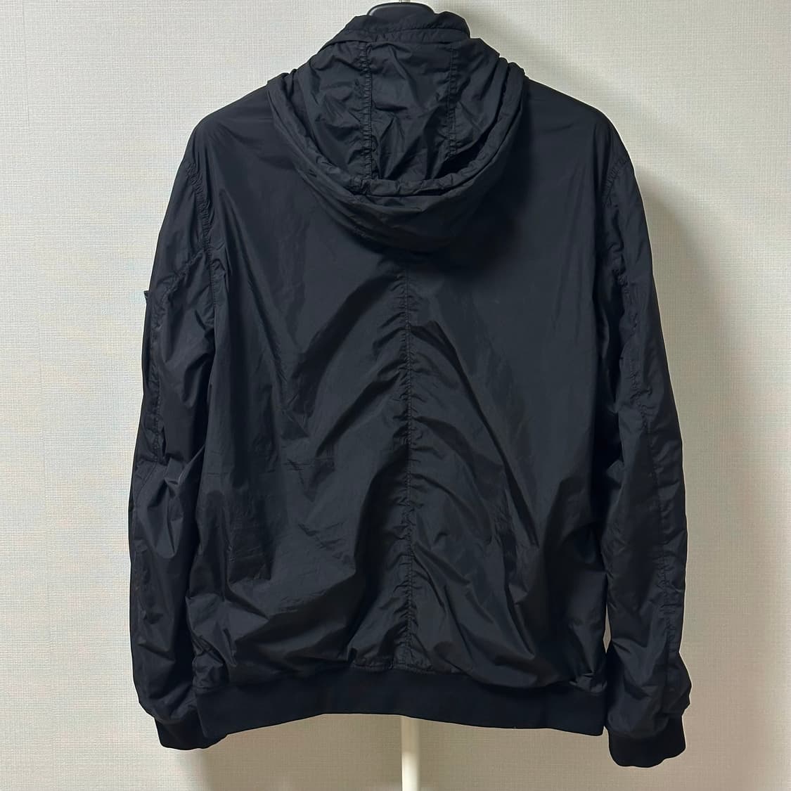 [XL] 20SS 스톤아일랜드 크링클랩스 R-NY 바람막이 블랙 상품이미지2