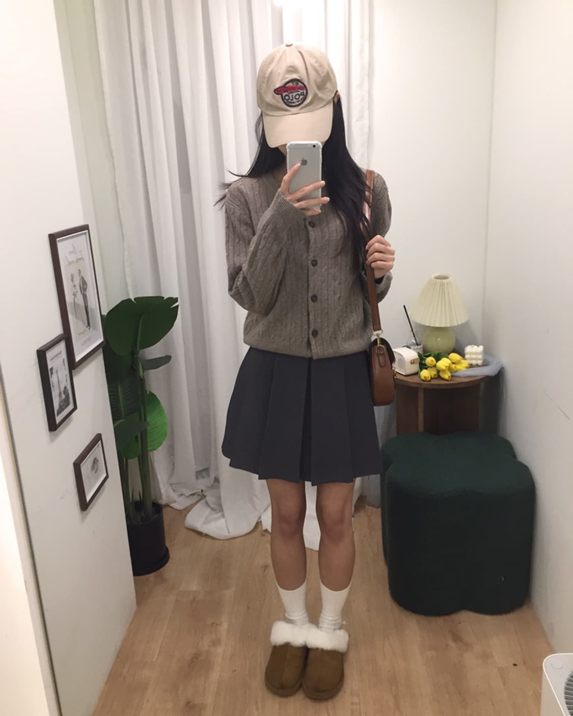 여성 스파오 꽈배기 니트가디건 100 상품이미지1