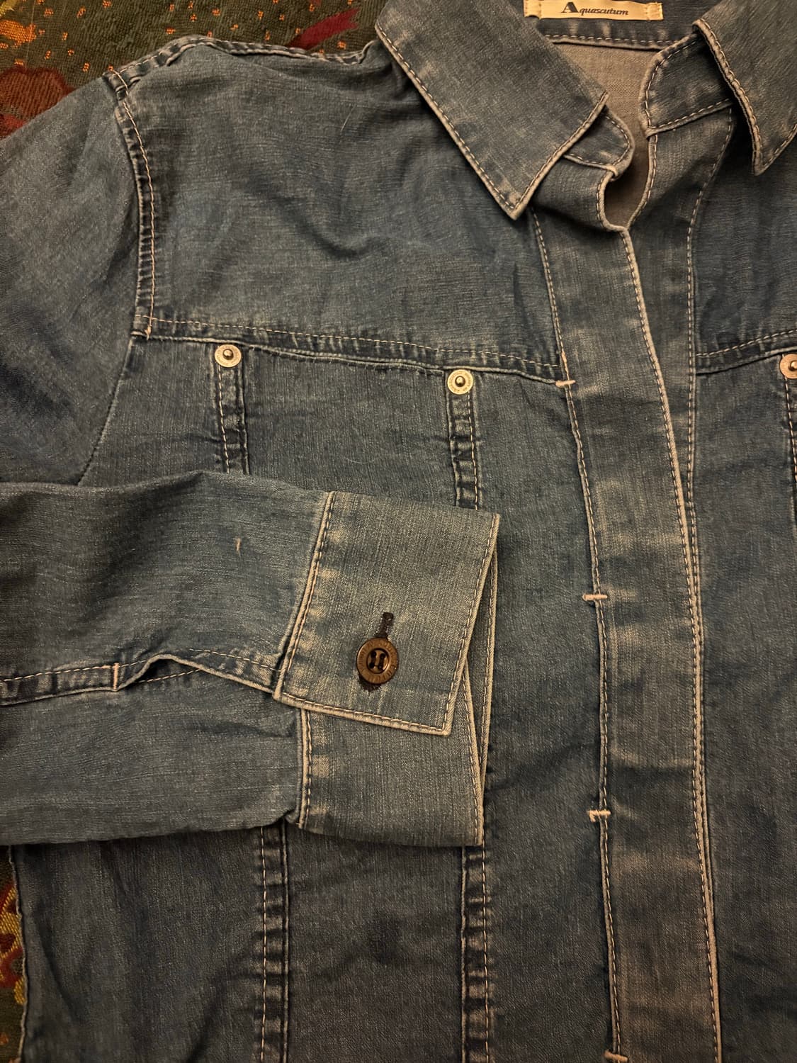 Aquascutum demin shirt  상품이미지2