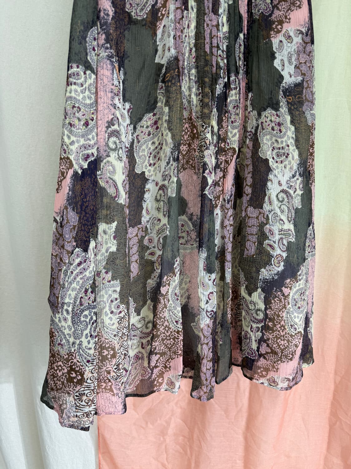 Macphee 페이즐리 실크 스커트 상품이미지4