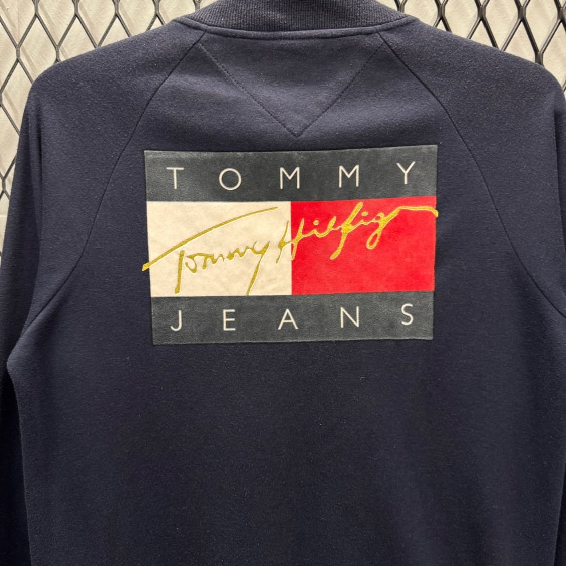 18F/W 타미힐피거 집업 자켓 헤리티지 플래그 금색 지퍼 디테일 네이비 상품이미지6