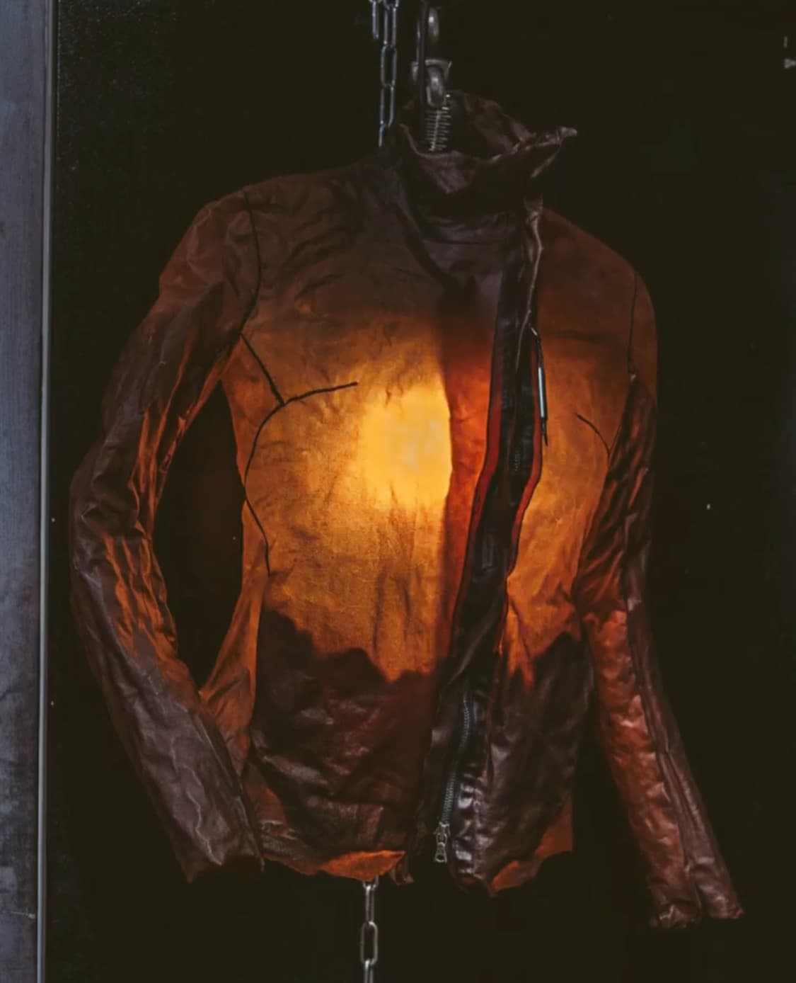 (구매) 아이작 세럼 반투명 레더자켓 상품이미지4