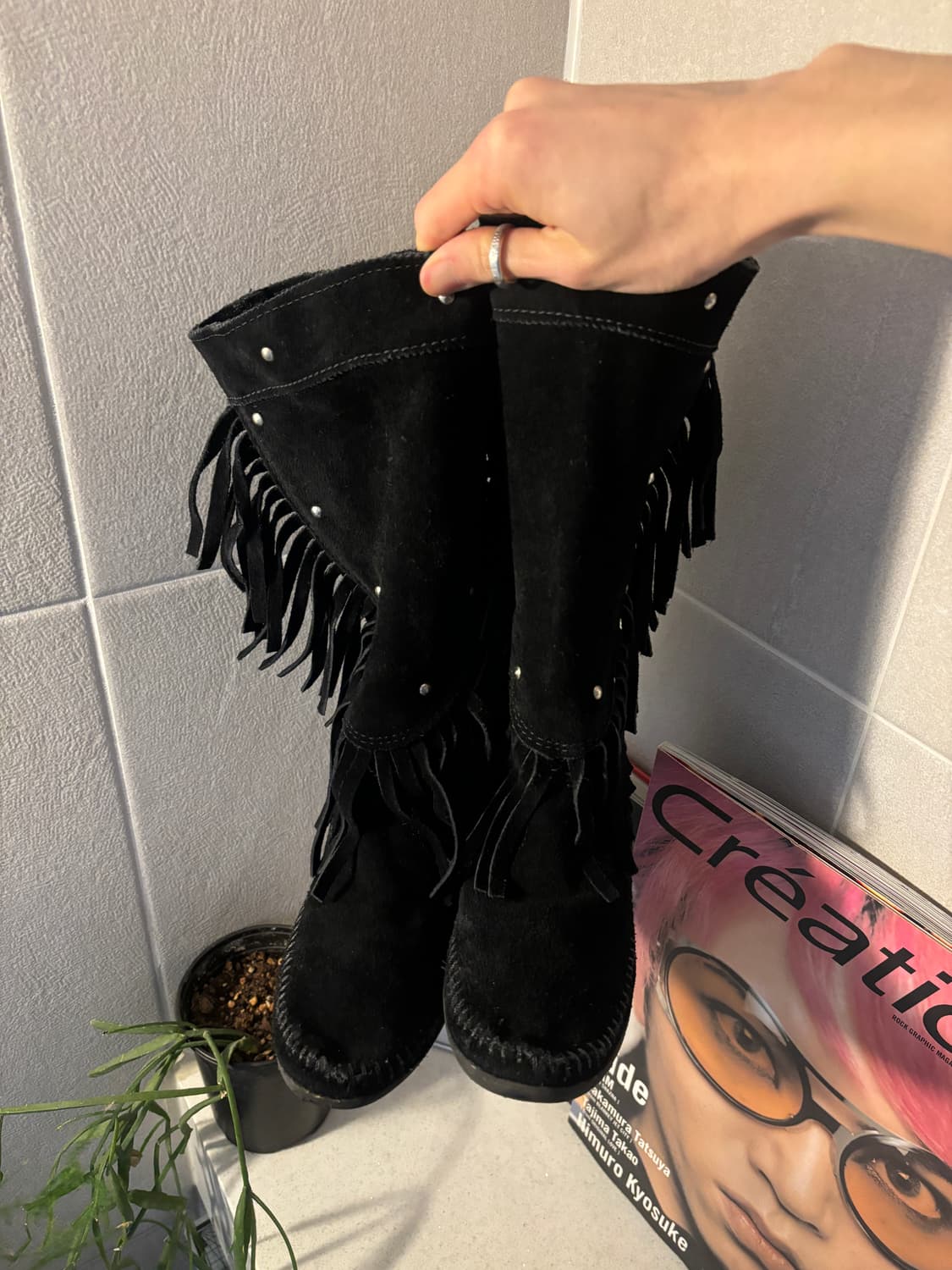 미네통카 프린지 스웨이드 부츠 상품이미지4