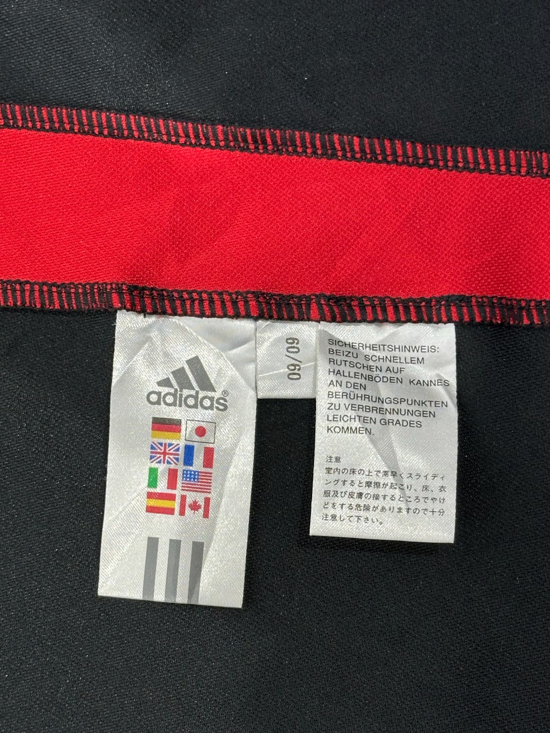 아디다스 블랙 레드 사이드 라인 스몰 로고 트랙탑 져지 상품이미지8