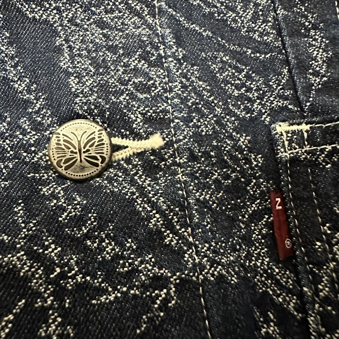 NEEDLES japan made paisley denim jakcet 상품이미지3