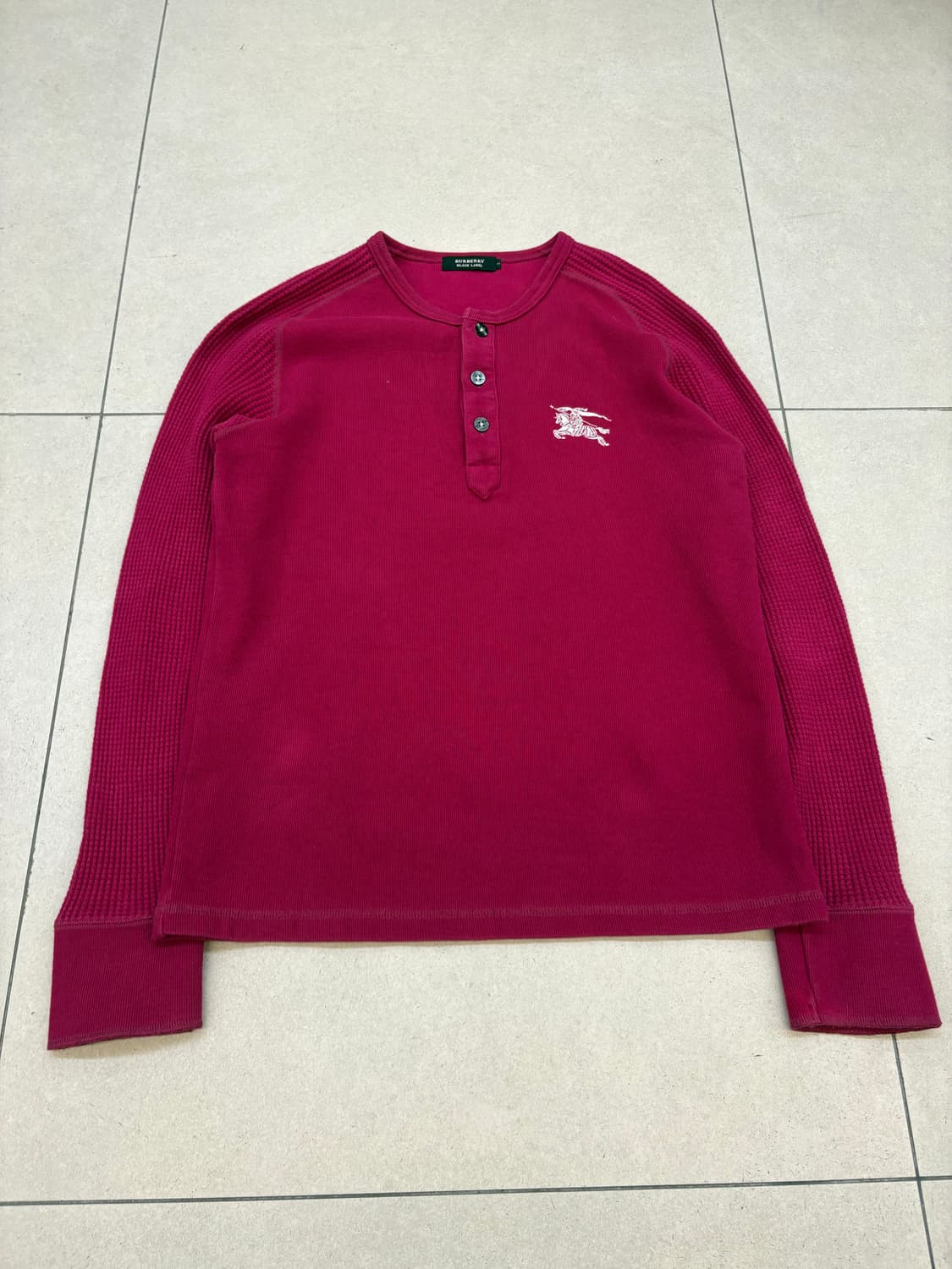 버버리 블랙라벨 버건디 롱슬리브 상품이미지7