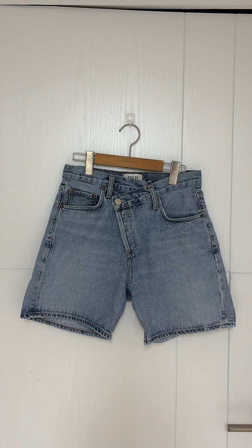 에이골디 agolde 언발란스 데님 숏팬츠 (사이즈 26) 정품 상품이미지2
